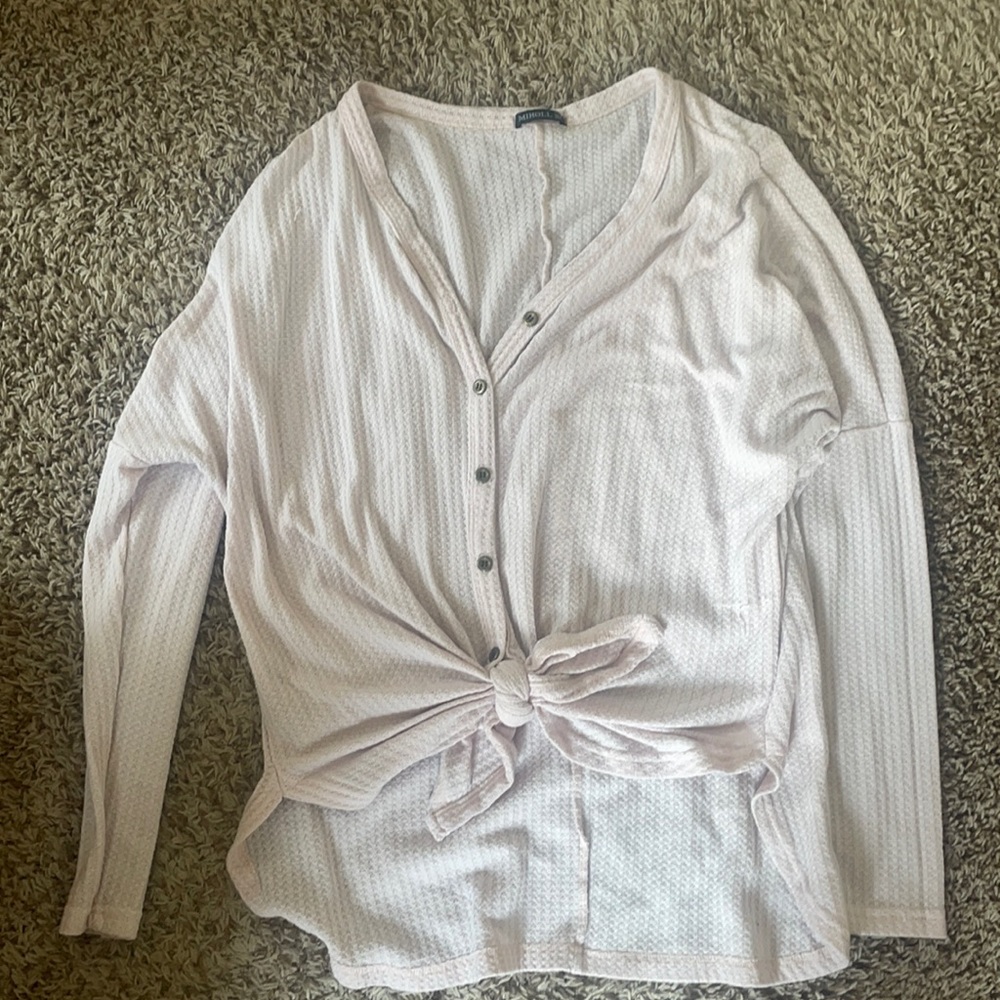 Functional button up blouse